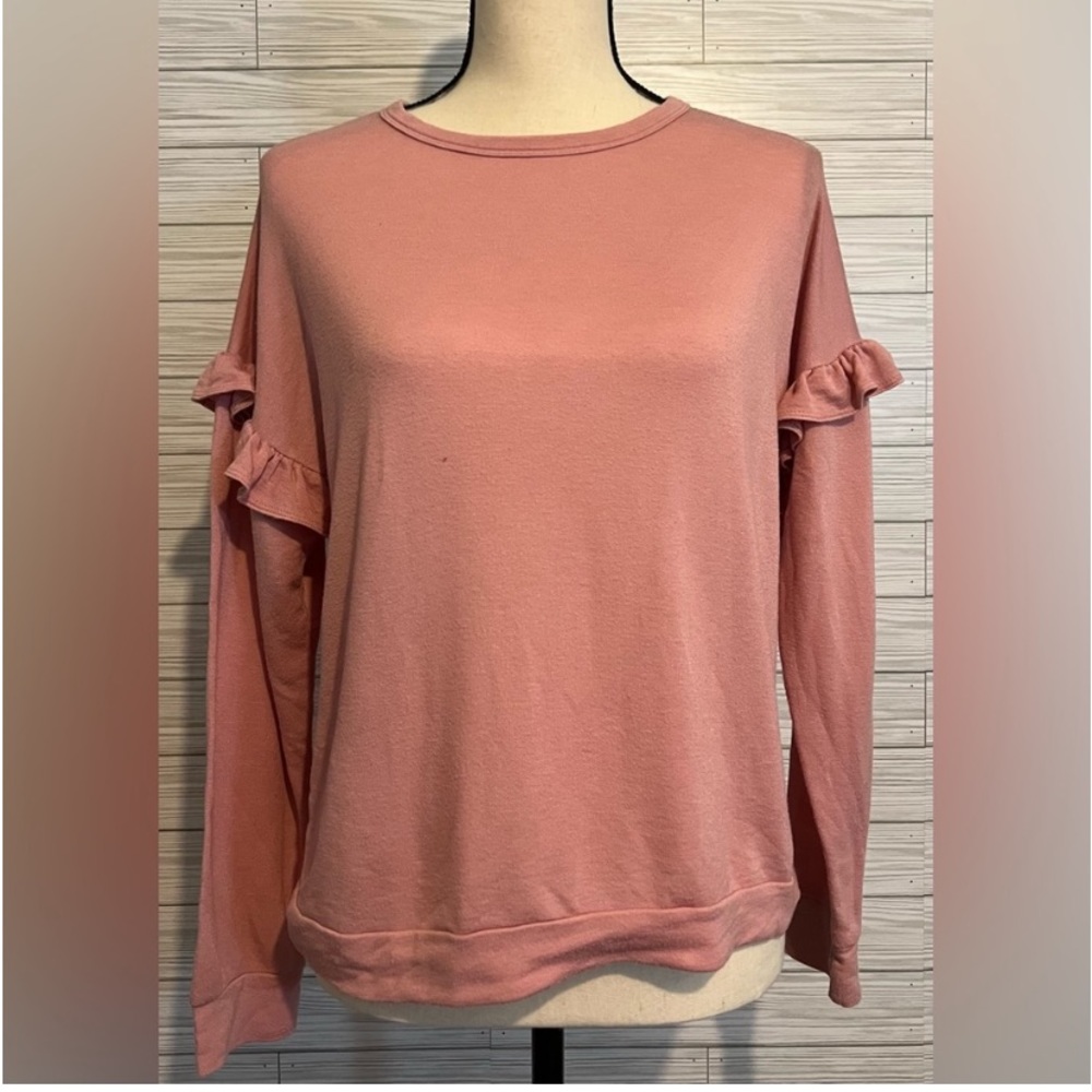Ginger G Ruffle Sleeve Sweatshirt